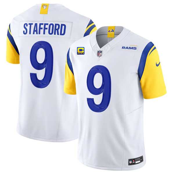 Men & Women & Youth Los Angeles Rams #9 Matthew Stafford White 2023 F.U.S.E. With 4-Star C Patch Vapor Untouchable Limited Football Stitched Jersey->los angeles chargers->NFL Jersey